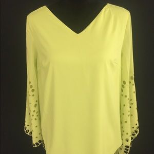 Chartreuse green top